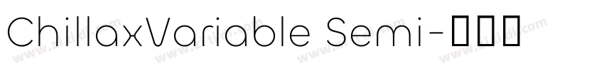 ChillaxVariable Semi字体转换